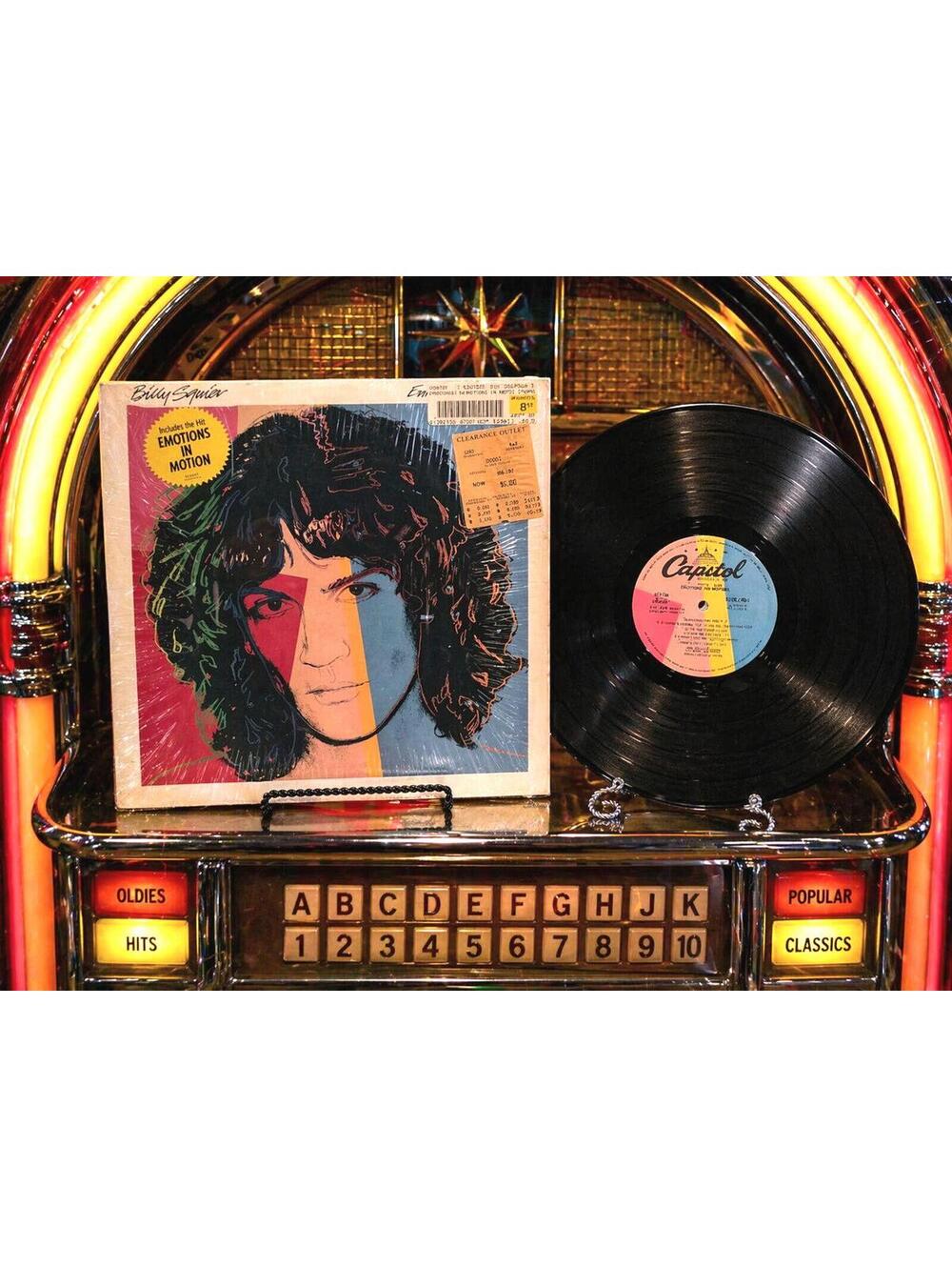 Emotions In Motion Billy Squier Vintage Vinyl LP Record 1982